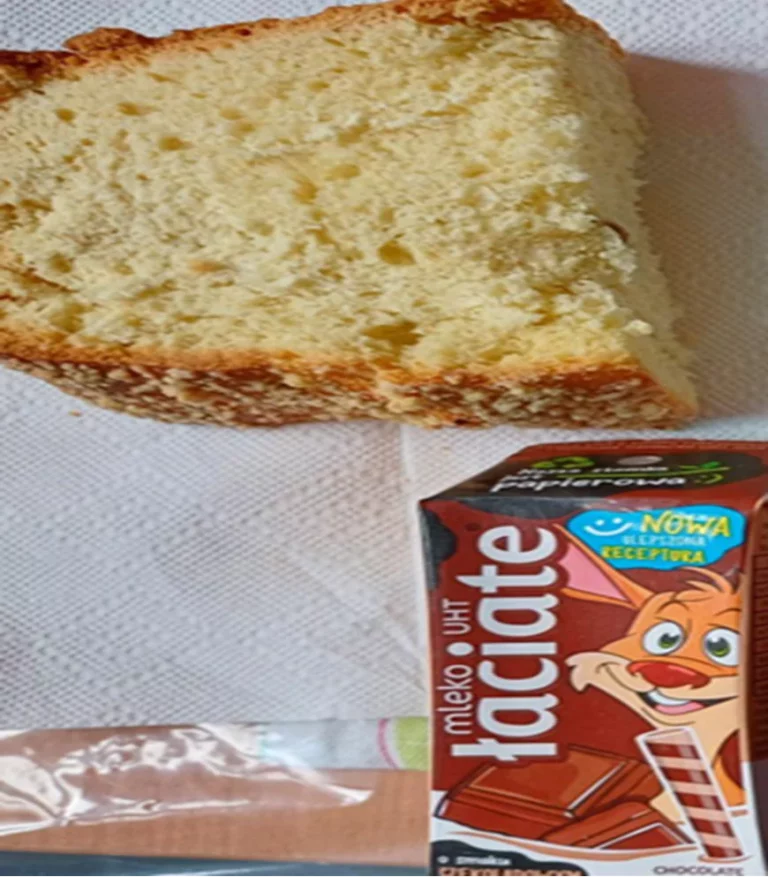 Posiłek nocny: dieta podstawowa (Chorzów)
Rogal maślany/ciasto drożdżowe – mleko UHT
A: GLU PSZ, JAJ, MLE
