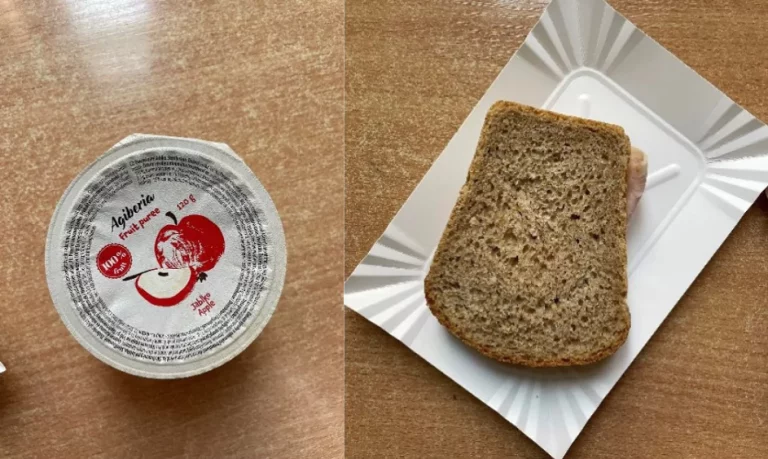 Posiłek nocny: dieta z ograniczeniem łatwoprzyswajalnych węglowodanów (Chorzów, Sosnowiec)
Kanapka z szynka drobiową – przecier owocowo-warzywny
A: GLU PSZ, SOJ, MLE
Posiłek nocny: dieta z ograniczeniem łatwoprzyswajalnych węglowodanów (Chorzów, Sosnowiec)
Kanapka z szynka drobiową – przecier owocowo-warzywny
A: GLU PSZ, SOJ, MLE