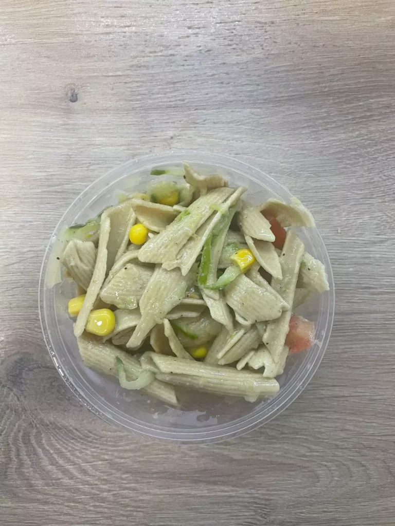 Posiłek nocny: dieta podstawowa (Chorzów, Sosnowiec) 
Sałatka z makaronem, marchewką i groszkiem
A: GLU, JAJ, SOJ, MLE 
