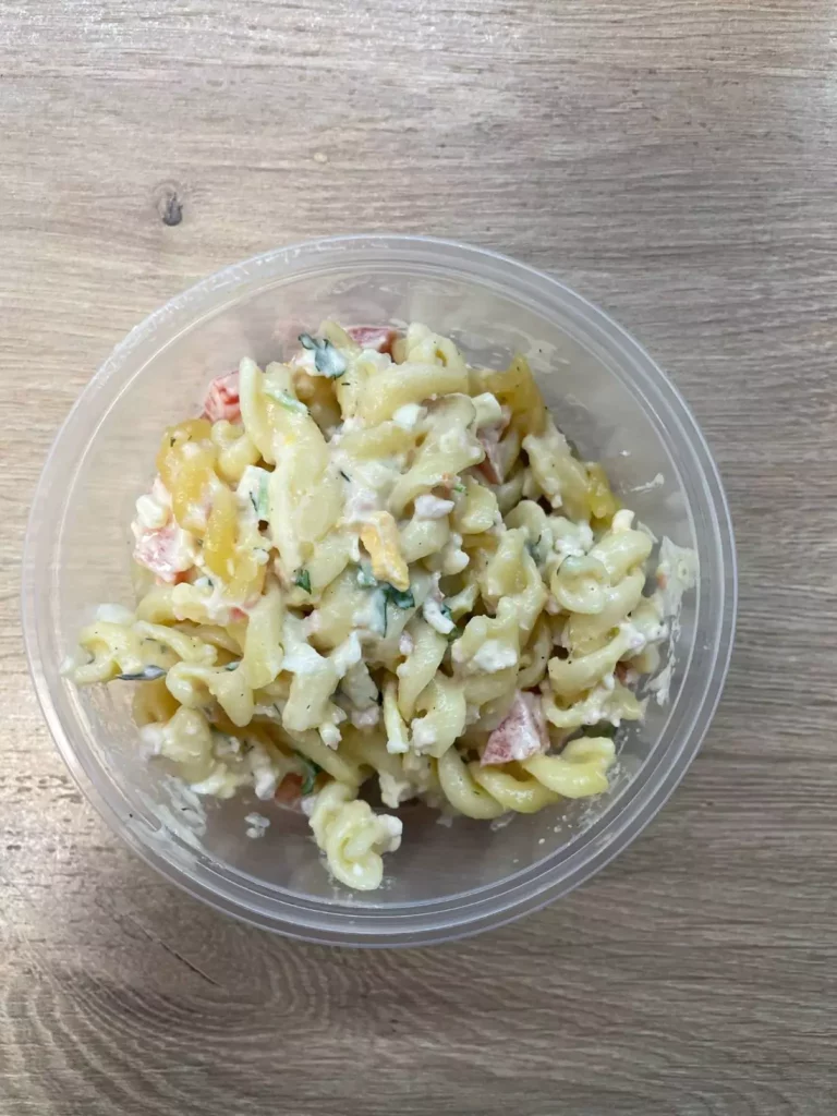 Posiłek nocny: dieta podstawowa (Chorzów, Sosnowiec) 
Sałatka z makaronem i warzywami
A: GLU
