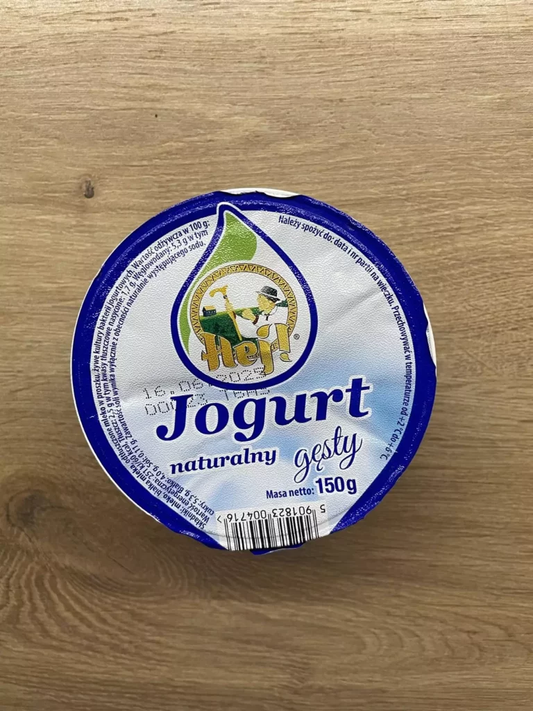 II śniadanie: dieta z ograniczeniem węglowodanów łatwoprzyswajalnych (Chorzów, Sosnowiec) 
Jogurt naturalny
A: MLE 
