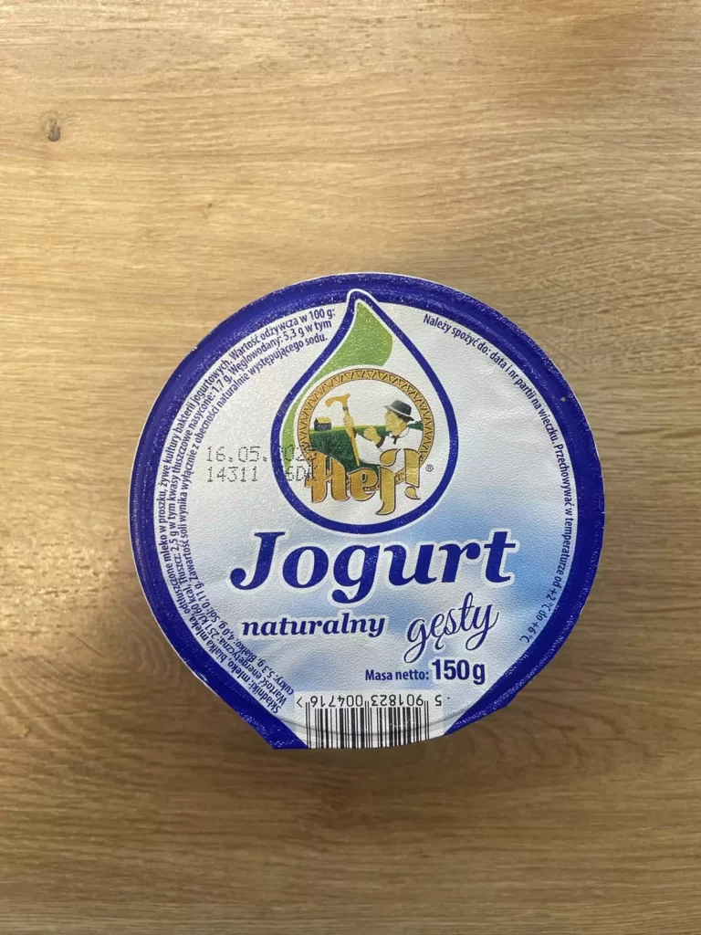Posiłek nocny: dieta z ograniczeniem łatwoprzyswajalnych węglowodanów (Chorzów, Sosnowiec) 
Jogurt naturalny
A: MLE
