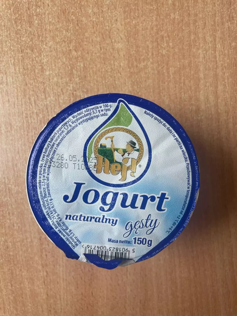 Posiłek nocny: dieta z ograniczeniem węglowodanów łatwoprzyswajalnych (Chorzów, Sosnowiec) 
Jogurt naturalny
A: MLE 
