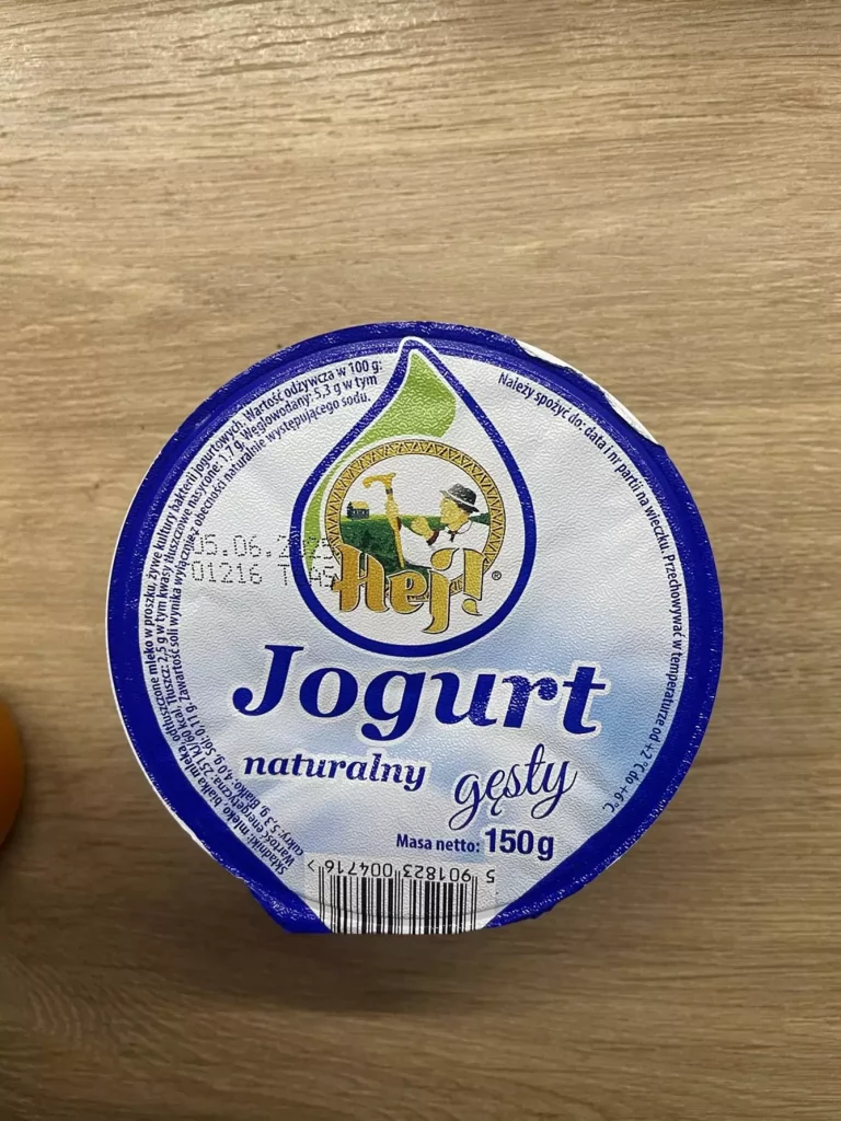 Posiłek nocny: dieta podstawowa (Chorzów, Sosnowiec) 
Jogurt naturalny
A: MLE
