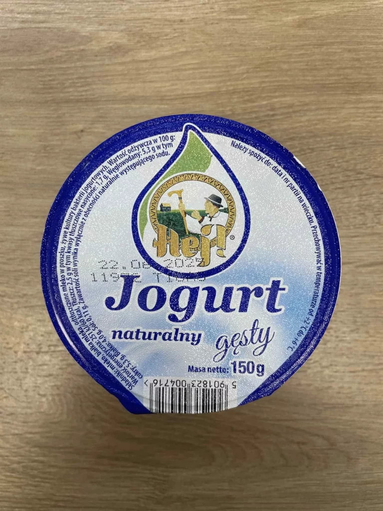 II śniadanie: dieta z ograniczeniem węglowodanów łatwoprzyswajalnych (Chorzów, Sosnowiec) Jogurt naturalny
A: MLE 
