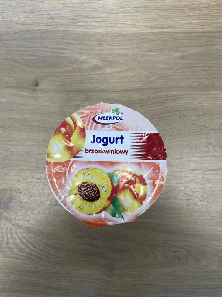 II śniadanie: dieta podstawowa (Chorzów, Sosnowiec) Jogurt owocowy
A: MLE 
