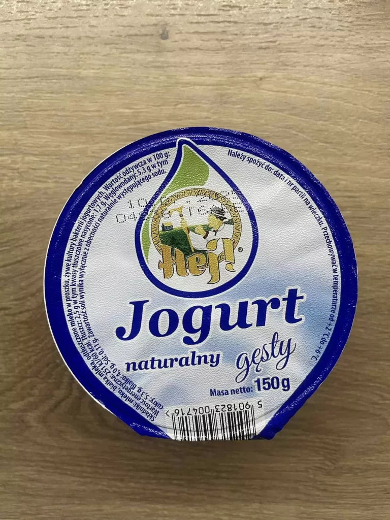 Posiłek nocny: dieta z ograniczeniem węglowodanów łatwoprzyswajalnych (Chorzów, Sosnowiec) 
Jogurt naturalny
A: MLE 
