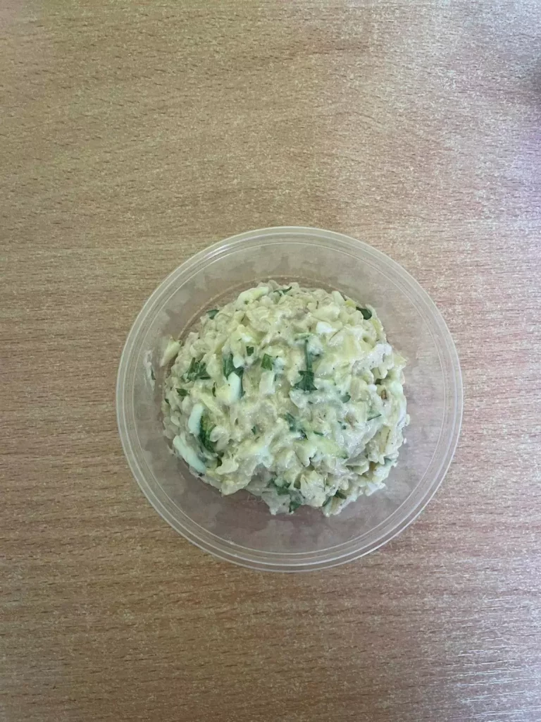 Posiłek nocny: dieta podstawowa (Chorzów, Sosnowiec) 
Sałatka makaronowa z warzywami
A: GLU 
