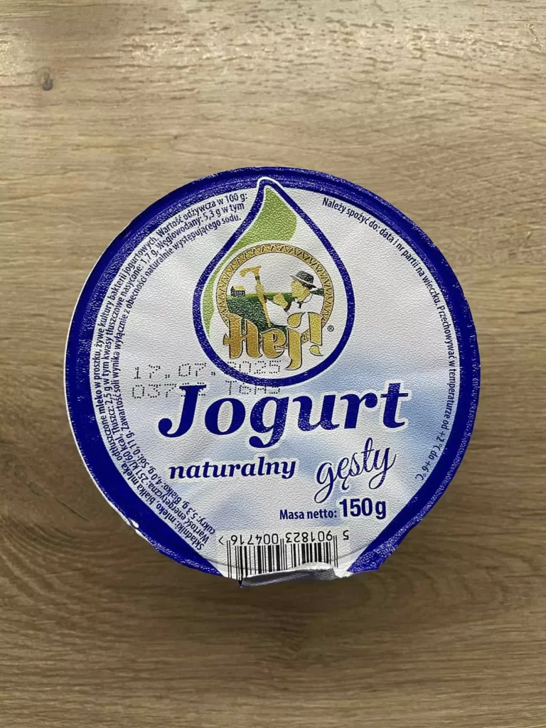 Posiłek nocny: dieta z ograniczeniem węglowodanów łatwoprzyswajalnych (Chorzów, Sosnowiec) 
Jogurt naturalny
A: MLE 
