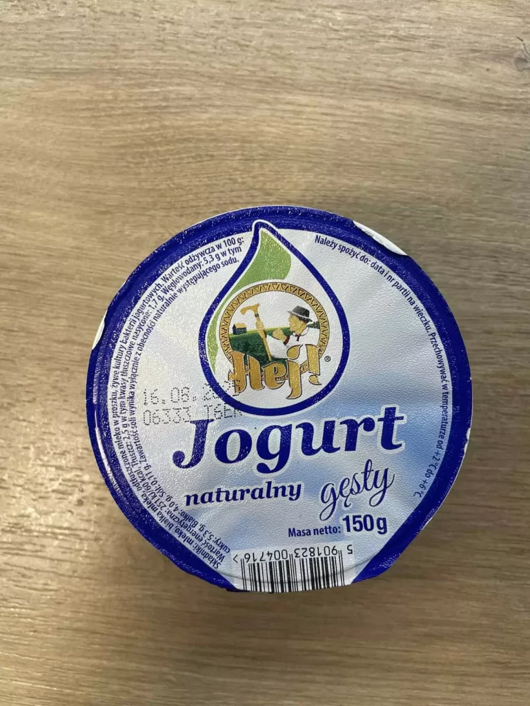 Posiłek nocny: dieta podstawowa (Chorzów, Sosnowiec)
Jogurt naturalny
A: MLE 
