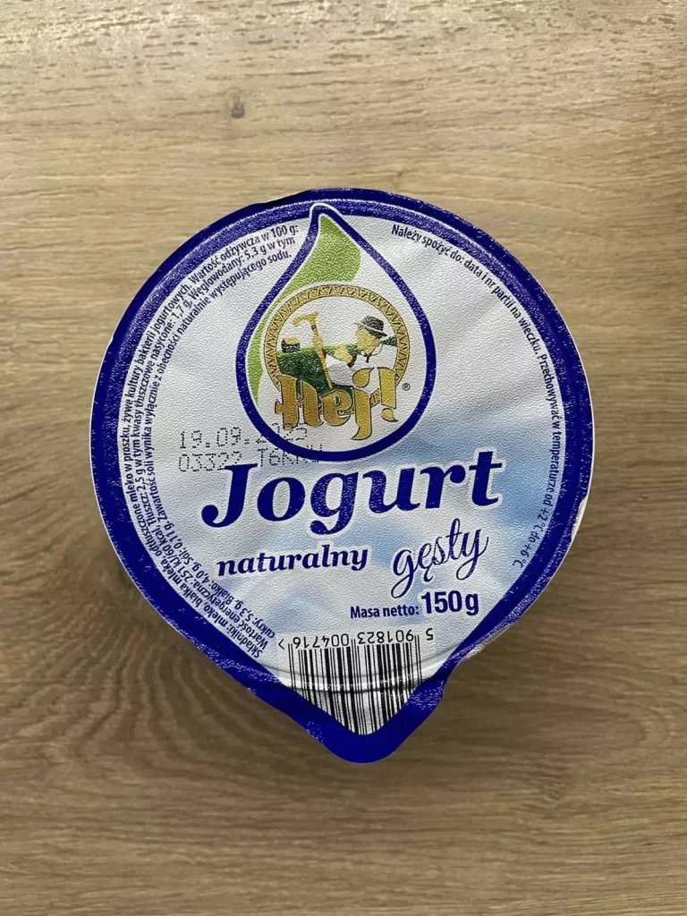 Posiłek nocny: dieta z ograniczeniem łatwoprzyswajalnych węglowodanów (Chorzów, Sosnowiec) 
Jogurt naturalny
A: MLE
