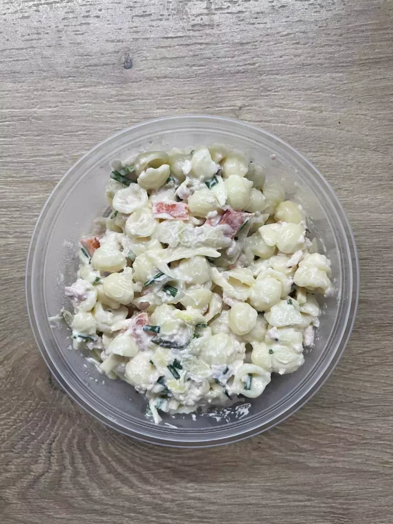 Posiłek nocny: dieta podstawowa (Chorzów, Sosnowiec) 
Sałatka makaronowa z warzywami
A: GLU

