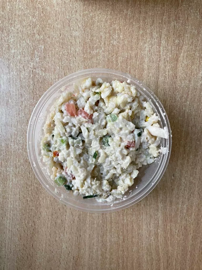 Posiłek nocny: dieta podstawowa (Chorzów, Sosnowiec) 
Sałatka makaronowa z warzywami
A: GLU 
