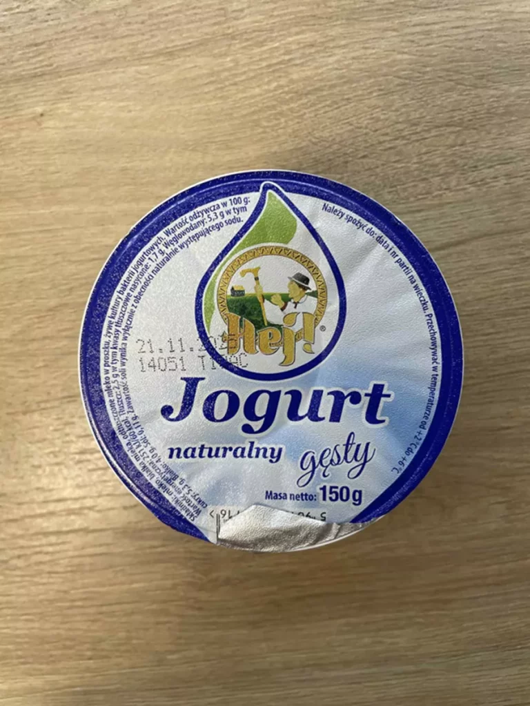 II śniadanie: dieta z ograniczeniem łatwoprzyswajalnych węglowodanów (Chorzów, Sosnowiec) 
Jogurt naturalny
A: MLE 
