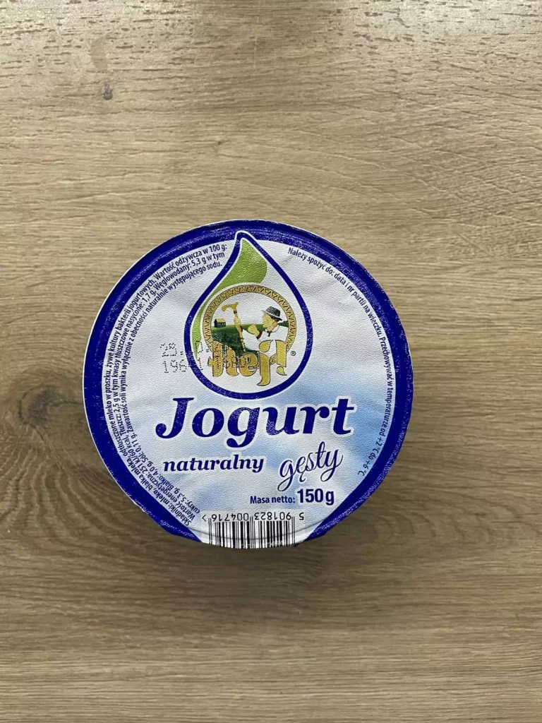 Posiłek nocny: dieta z ograniczeniem łatwoprzyswajalnych węglowodanów (Chorzów, Sosnowiec) 
Jogurt naturalny 
A: MLE
