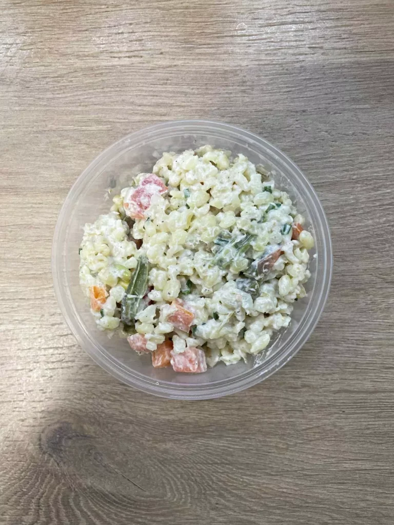 Posiłek nocny: dieta podstawowa (Chorzów, Sosnowiec) 
Sałatka z kaszą orkiszową i warzywami
A: GLU 
