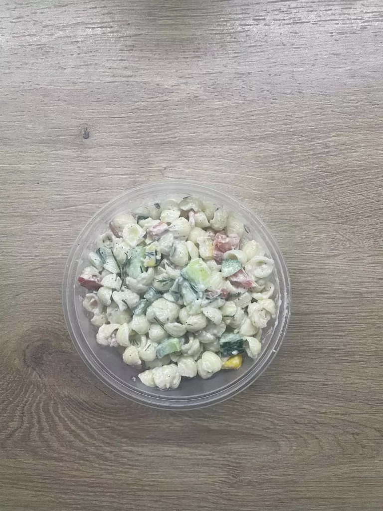 Posiłek nocny: dieta podstawowa (Chorzów, Sosnowiec)
Sałatka makaronowa z warzywami
A: GLU  
