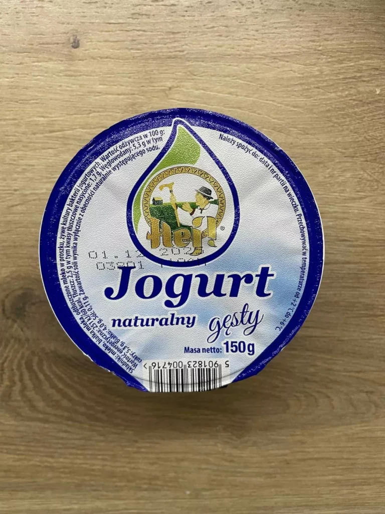 II śniadanie: dieta podstawowa (Chorzów, Sosnowiec) 
Jogurt naturalny 
A: MLE 
