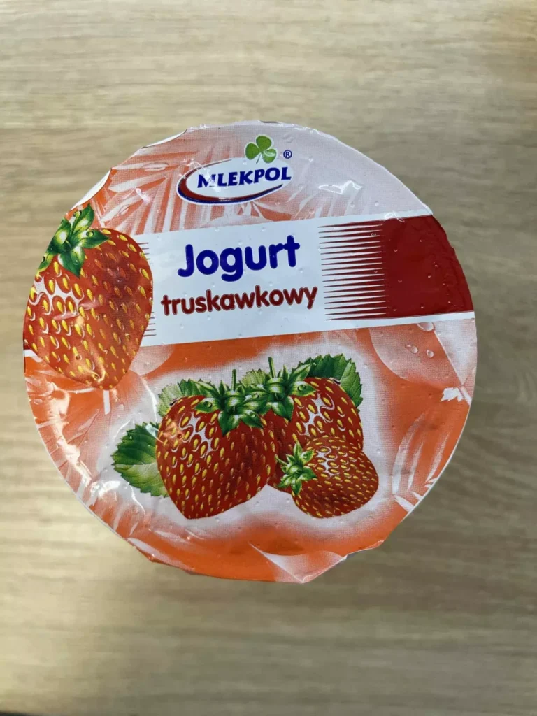 II śniadanie: dieta podstawowa (Chorzów, Sosnowiec) 
Jogurt owocowy
A: MLE 
