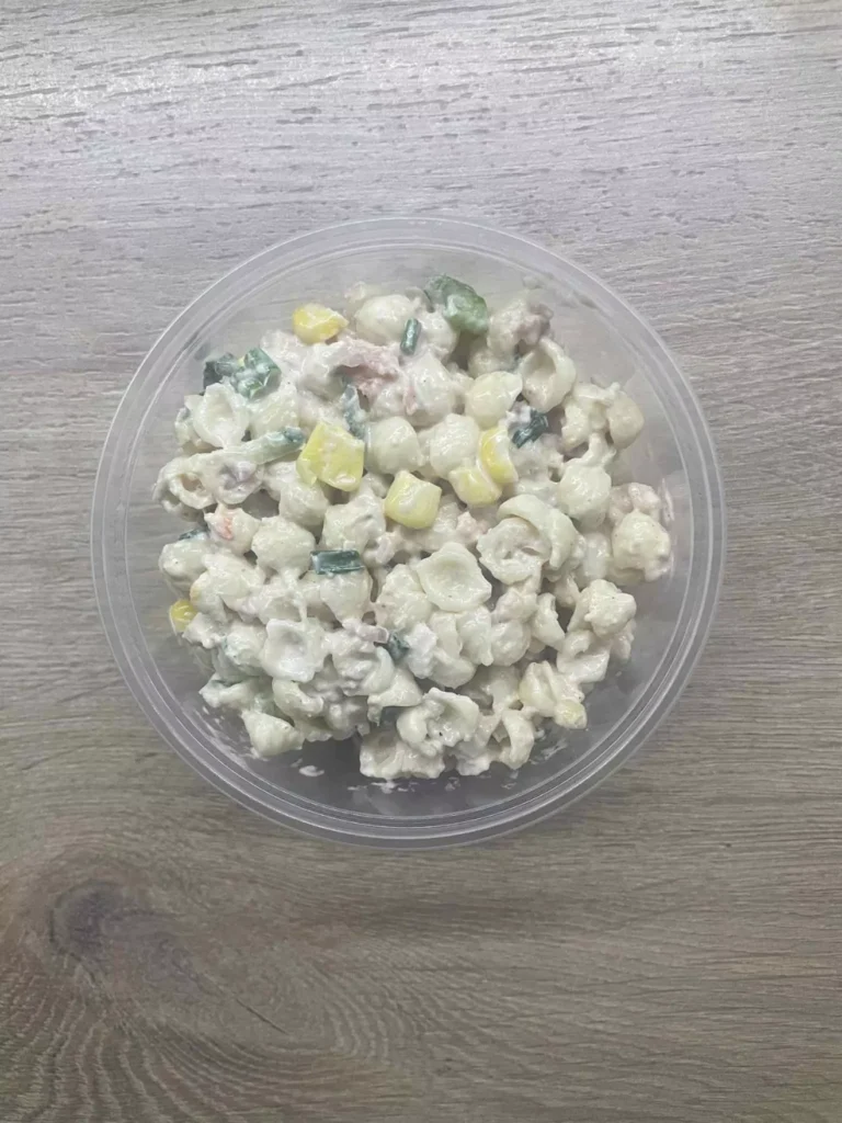 Posiłek nocny: dieta podstawowa (Chorzów, Sosnowiec) 
Sałatka makaronowa z warzywami
A: GLU 
