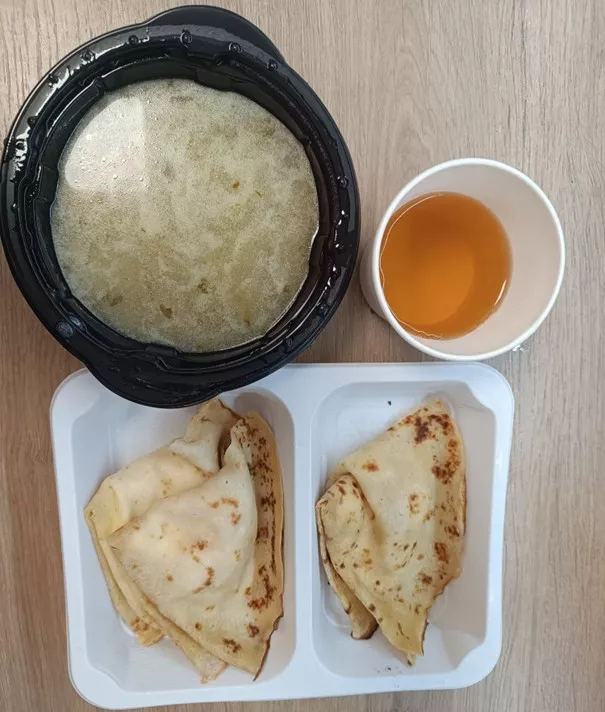 Obiad: dieta podstawowa (Chorzów, Sosnowiec)
Zupa z ciecierzycą i ziemniakami – naleśniki – twarożek do naleśników – kompot
A: GLU, JAJ, MLE, SEL
Obiad: dieta podstawowa (Chorzów, Sosnowiec)
Zupa z ciecierzycą i ziemniakami – naleśniki – twarożek do naleśników – kompot
A: GLU, JAJ, MLE, SEL